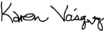 scan of Karen Vasquez's signature