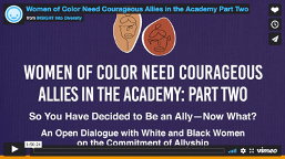 Screenshot of second webinar from Insight into Diversity