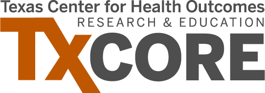TxCORE Logo that reads "Texas Center for Health Outcomes Research and Education"