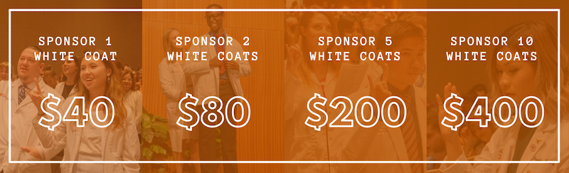 White Coat sponsorship levels.