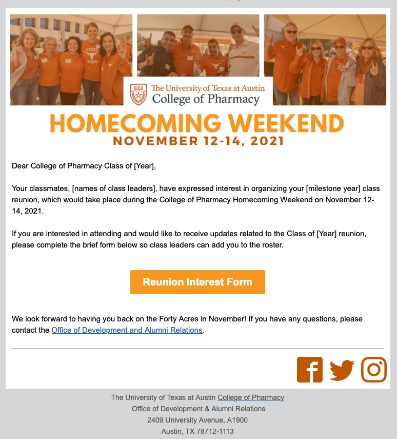 Find Your Classmates Email Sample