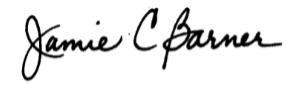 Dr. Barner Signature