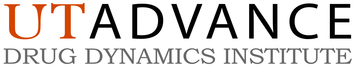 UT Advance logo that reads, "UT Advance, Drug Dynamics Institute"