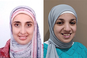 Photo collage of headshot photos for Alaa Yaser Darwesh and Hala M. Abdel Hakk