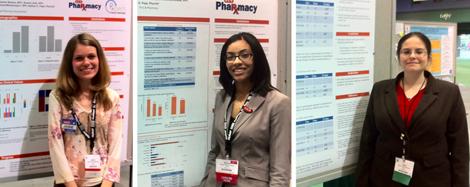 Photo collage of 2010 to 2011 residents in front of their research posters