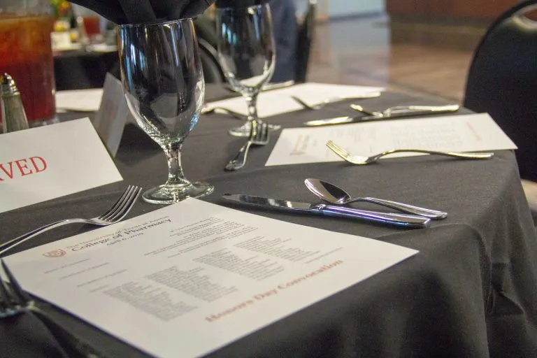 honors day 2019 place setting