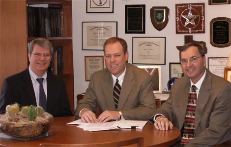 Ken Lawson, Mike Johnsrud and Marv Shepherd