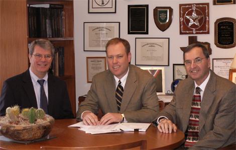 Ken Lawson, Mike Johnsrud and Marv Shepherd