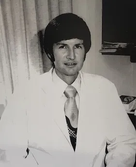 Dr. James McGinity early in his career