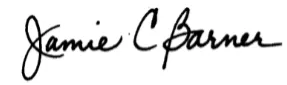 Dr. Barner Signature