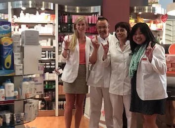 Pharmobility exchange student group in pharmacy in Spain 