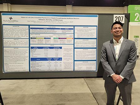 Fellow presenting poster at ISPOR 2022