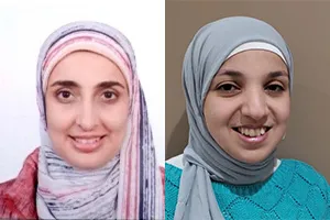 Photo collage of headshot photos for Alaa Yaser Darwesh and Hala M. Abdel Hakk