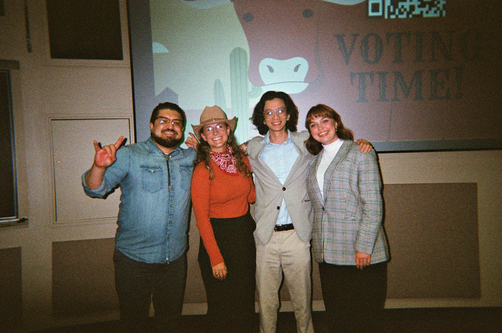 Student pharmacist Erik Coronado standing with colleagues.