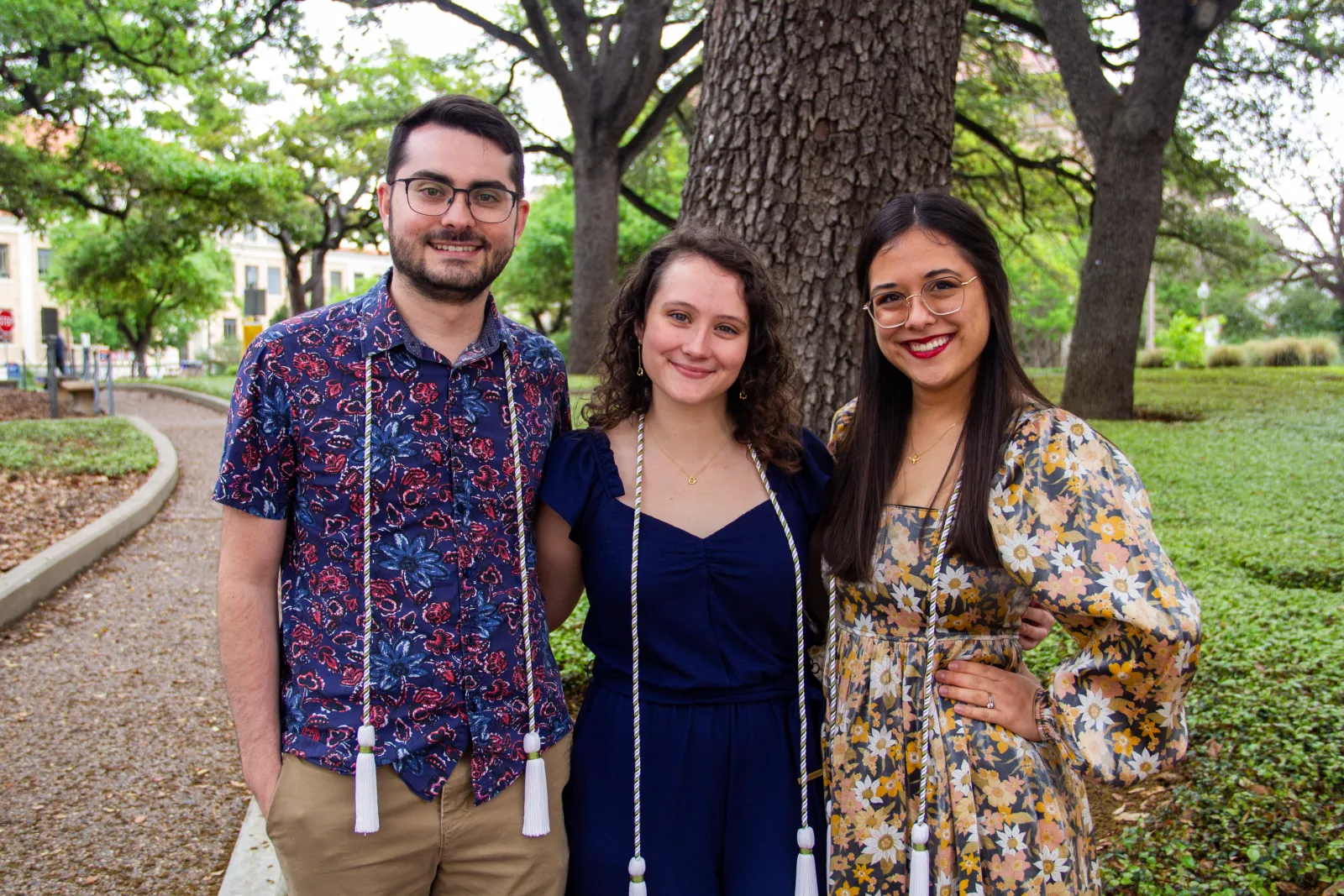 Honorees Philip Baily, Elizabeth Longo and Alexiss Dennett-Zuniga.