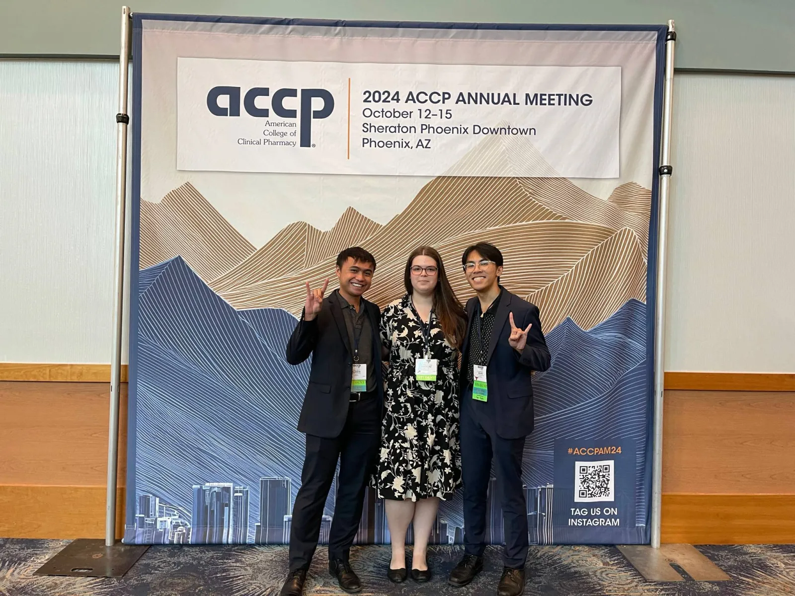 Three Texas Pharmacy students attend the ACCP event.