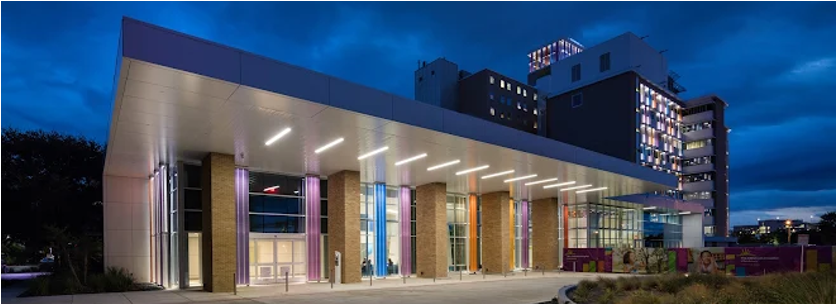 Nighttime photo of CHRISTUS Children's - CHRISTUS Health hospital