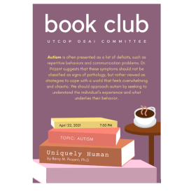 Flyer for Global Social Club book club event