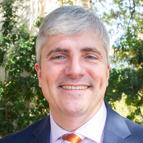 A man smiling.