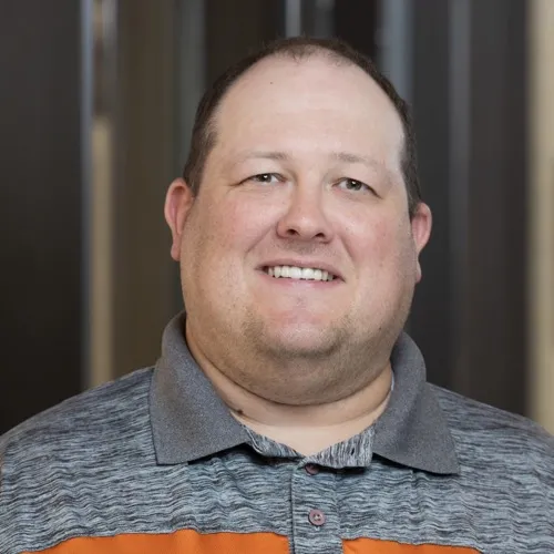 A man smiling.