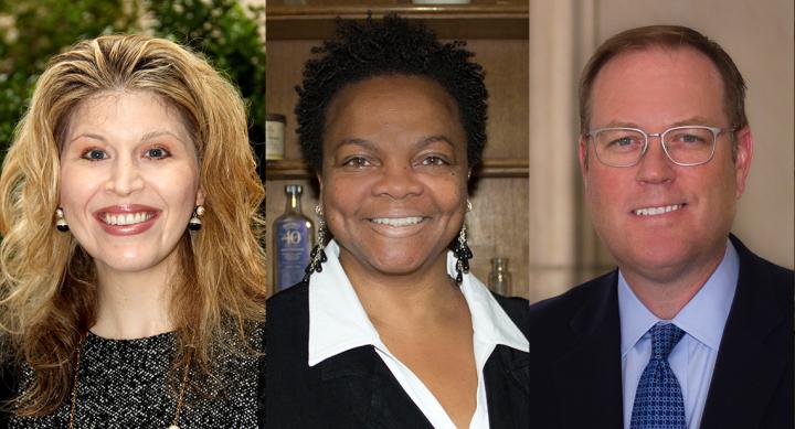 Collage of headshot photos of Drs. Leticia Moczygemba, Carolyn Brown, and Mike Johnsrud