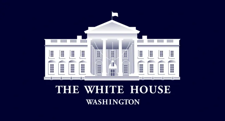 An image of the White House with "The White House Washington" written underneath.
