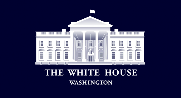 An image of the White House with "The White House Washington" written underneath.