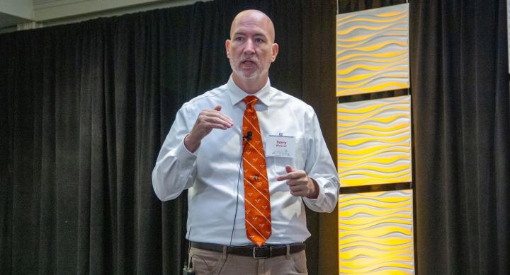 Terry Weaver presenting at the PPS conference