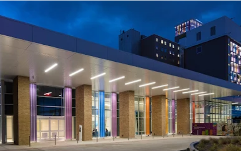 Nighttime photo of CHRISTUS Children's - CHRISTUS Health hospital